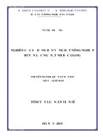 Nghiên cứu sử dụng bền vững đất nông nghiệp huyện Lục Ngạn, tỉnh Bắc Giang.