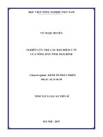Nghiên cứu nhu cầu tham gia bảo hiểm y tế của nông dân tỉnh thái bình  tt 