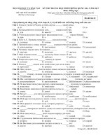 Đề thi thử nghiệm THPT QG lần 2 năm 2017 môn tiếng nga