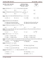 10 đề ôn tập HKI Toán 12 - THPT Thủ Đức, TP. HCM