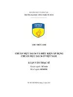 Chuẩn mực IAS36 và điều kiện áp dụng chuẩn mực IAS ở Việt Nam