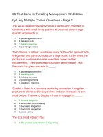 66 test bank for retailing management 9th edition