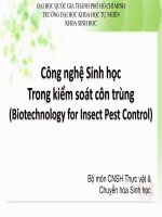 SV   2016   1  nội dung CNSH trong kiểm soát côn trùng _ Bản tiếng việt