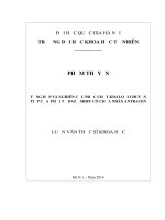 Tổng hợp và nghiên cứu phức chất kim loại chuyển tiếp của phối tử bazơ Schiff có chứa nhân antracen