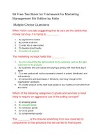 55 free test bank for framework for marketing management 5th edition by kotle