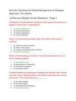 69 free test bank for retail management a strategic approach 11th edition