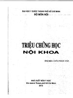 TRIỆU CHỨNG HỌC NỘI KHOA – ĐH Y DƯỢC TPHCM