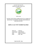 Thành lập bản đồ địa chính tờ số 8 tỷ lệ 12000 từ số liệu đo đạc tại xã huống thượng   huyện đồng hỷ   tỉnh thái nguyên 