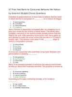 47 free test bank for consumer behavior 9th edition