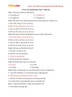 90 cau trac nghiem dia ly lop 11 nhat ban