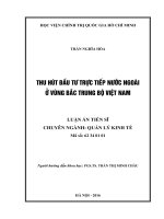 Thu hút đầu tư trực tiếp nước ngoài ở vùng bắc Trung Bộ Việt Nam