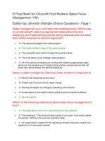 51 free test bankwith answers for churchill ford walkers sales force management 10th