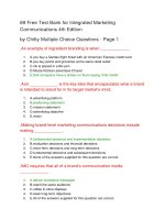 69 free test bank for integrated marketing communications 4th edition