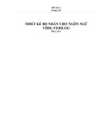 THIẾT kế bộ NHÂN 5 BIT NGÔN NGỮ VHDL