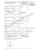 Đề thi thử THPTQG môn Toán  THPT Triệu Sơn 2 năm 2017  