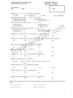Đề thi thử THPTQG 2017 môn Toán trắc nghiệm  THPT Lục Ngạn lần 1  