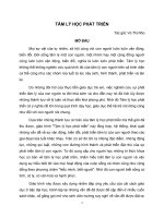 TÂM LÝ HỌC PHÁT TRIỂN