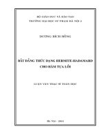 Bất đẳng thức dạng Hermite - Hadamard cho hàm tựa lồi