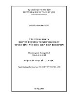 Bài toán biên ban đầu đối với phương trình Parabolic với điều kiện biên Robinson trong miền bị chặn