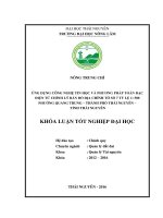 Ứng dụng công nghệ tin học và phương pháp toàn đạc điện tử chỉnh lý bản đồ địa chính tờ số 7 tỷ lệ 1500 phường quang trung 