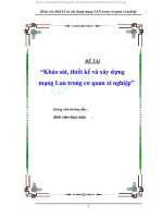 Khảo sát, thiết kế và xây dựng mạng Lan trong cơ quan xí nghiệp