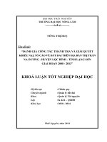 Đánh giá công tác thanh tra và giải quyết khiếu nại, tố cáo về đất đai trên địa bàn thị trấn na dương   huyện lộc bình   tỉnh lạng sơn, giai đoạn 2008   2013 