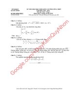 Tổng hợp đề thi học sinh giỏi toán 12 các tỉnh có đáp án