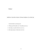 NHỮNG VẤN ĐỀ CƠ BẢN VỀ HOẠT ĐỘNG CỦA TRẺ EM