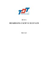 ĐO KHOẢNG CÁCH và XUẤT LCD dùng 89c51 ( có code và mạch in )