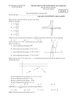 Đề trắc nghiệm thi thử THPT QG 2017 - đề 003