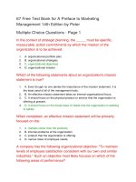 67 test bank for a preface to marketing management 14th edition by peter