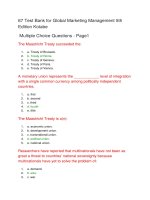 67 test bank for global marketing management 5th edition kotabe