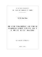 Phức chất đa nhân của đất hiếm và kim loại chuyển tiếp với một số phối tử hữu cơ đa càng
