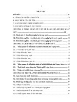 Nghiên cứu đánh giá rủi ro ngập lụt và đề xuất các giải pháp phòng chống, thích ứng cho thành phố lạng sơn 