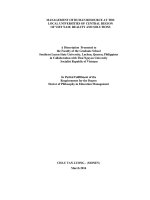 Quản trị nguồn nhân lực trường đại học địa phương ở miền Trung Việt Nam Thực trạng và Giải pháp