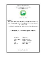 Ứng dụng công nghệ tin học và phương pháp toàn đạc điện tử thực hiện công tác chỉnh lý bản đồ địa chính tờ số 20 tỷ lệ 1500 phường quang trung 