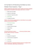 54 test bank for m advertising 2nd edition by arens