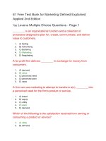 61 free test bank for marketing defined explained applied 2nd edition