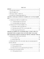 Nghiên cứu giải pháp nâng cao khả năng cấp nước phục vụ đa mục tiêu nhằm phát triển kinh tế   xã hội huyện tiên du, tỉnh bắc ninh 