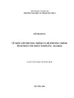 Nghiên cứu tích chập và tích chập suy rộng, đa chập. Giải một lớp phương trình, hệ phương trình tích phân với nhân Toeplitz - Hankel bằng công cụ tích chập, tích chập suy rộng và đa chập