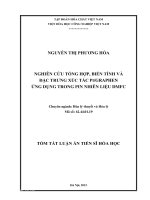 NGHIÊN CỨU TỔNG HỢP, BIẾN TÍNH VÀ ĐẶC TRƯNG XÚC TÁC Pt GRAPHEN ỨNG DỤNG TRONG PIN NHIÊN LIỆU DMFC