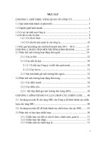 tiểu luận quản trị chiến lược 