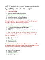 66 free test bank for retailing management 9th edition