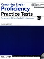 cambridge proficiency practice tests with key (link tải file nghe ở trang cuối)