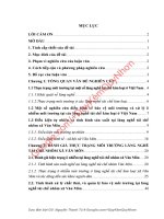 Đánh giá thực trạng ô nhiễm tại làng nghề tái chế nhôm văn môn