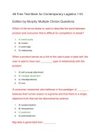 48 free test bank with answers for contemporary logistics 11th