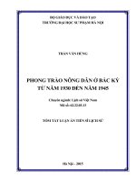 Phong trào nông dân ở Bắc Kỳ từ năm 1930 đến năm 1945