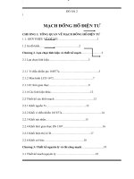 MẠCH ĐỒNG hồ điện tử dùng vđk ( có code đầy đủ )