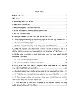 đánh giá thực trạng ô nhiễm môi trường tại làng nghề tái chế nhôm xã văn môn, huyện yên phong, tỉnh bắc ninh và đề xuất biện pháp giảm thiểu 