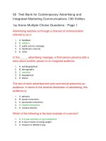52  test bank with answers for contemporary advertising and integrated marketing communications 13th edition
